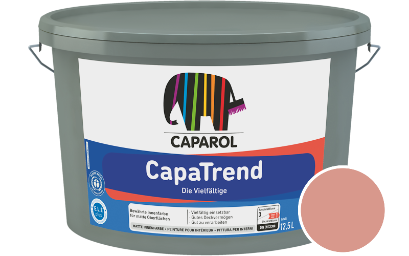 Caparol CapaTrend 12,5L Innenfarbe / Getnt im Farbton Cameo 105