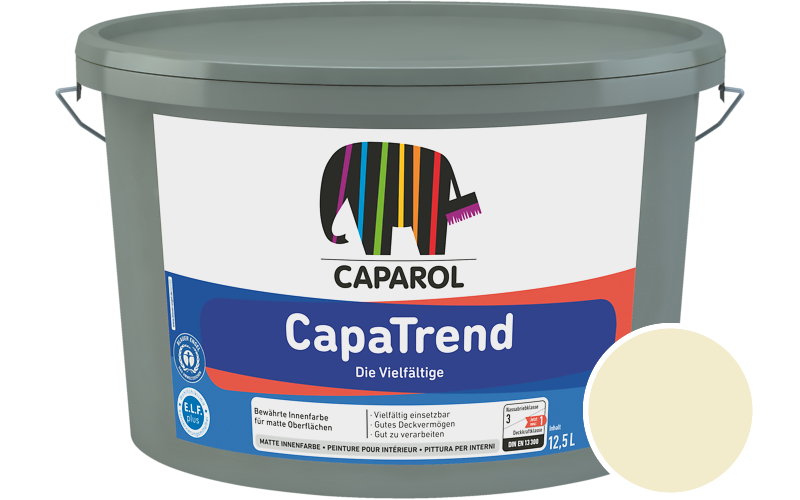 Caparol CapaTrend 7,5L Innenfarbe / Get�nt im Farbton Canari 18