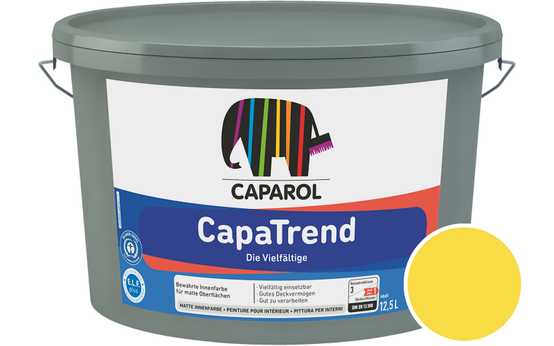 Caparol CapaTrend 2,5L Innenfarbe / Getnt im Farbton Citrus 100