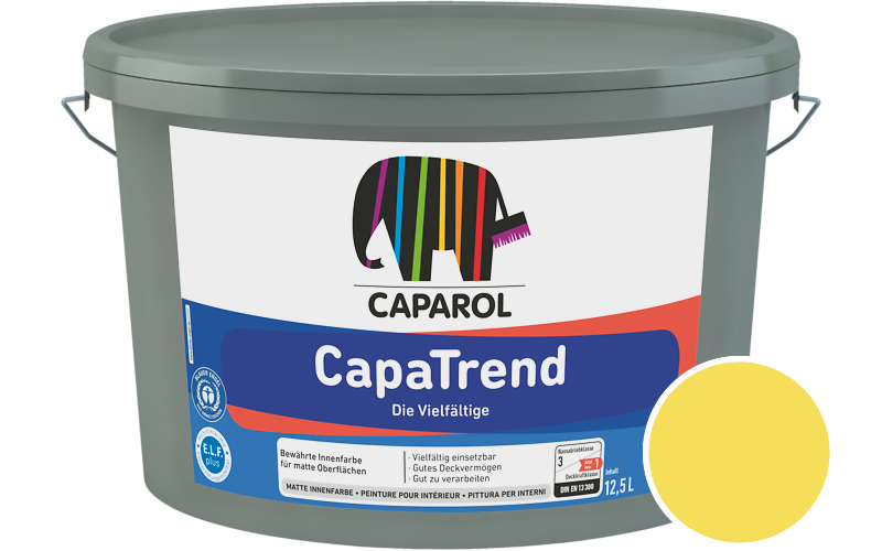 Caparol CapaTrend 12,5L Innenfarbe / Getnt im Farbton Citrus 105