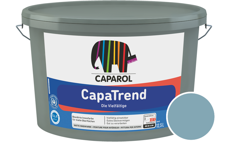 Caparol CapaTrend 5L Innenfarbe / Getnt im Farbton Coelin 65