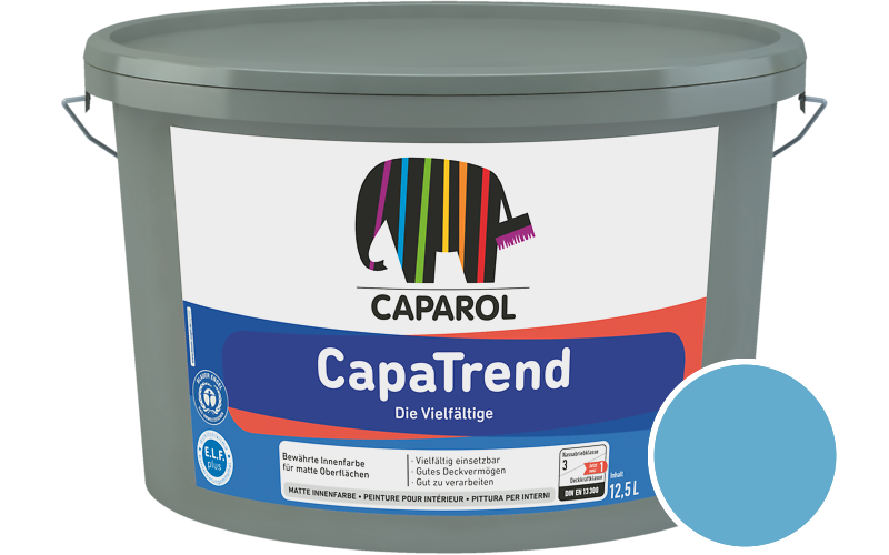 Caparol CapaTrend 7,5L Innenfarbe / Getnt im Farbton Donau 13
