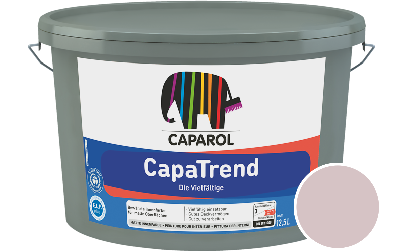 Caparol CapaTrend 12,5L Innenfarbe / Getnt im Farbton Flamenco 85
