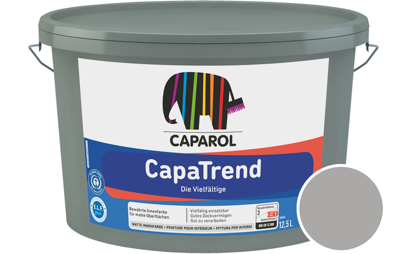 Caparol CapaTrend 7,5L Innenfarbe / Getnt im Farbton Granit 40