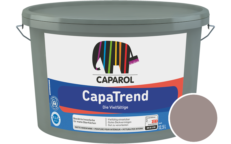 Caparol CapaTrend 2,5L Innenfarbe / Getnt im Farbton Grenadin 20