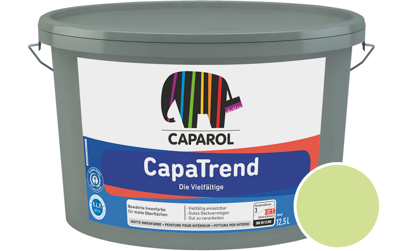 Caparol CapaTrend 5L Innenfarbe / Getnt im Farbton Herba 50