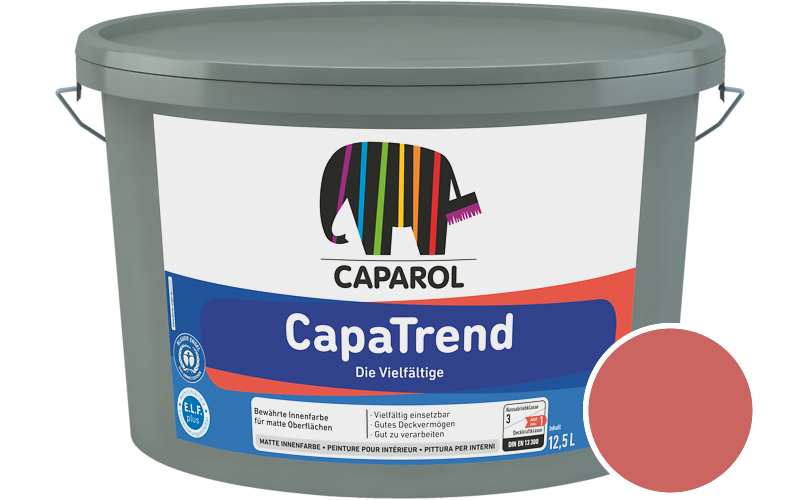 Caparol CapaTrend 7,5L Innenfarbe / Getnt im Farbton Korall 165