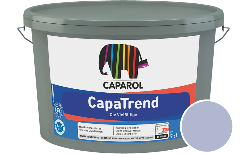 Caparol CapaTrend 12,5L Innenfarbe / Getnt im Farbton Lavendel 105
