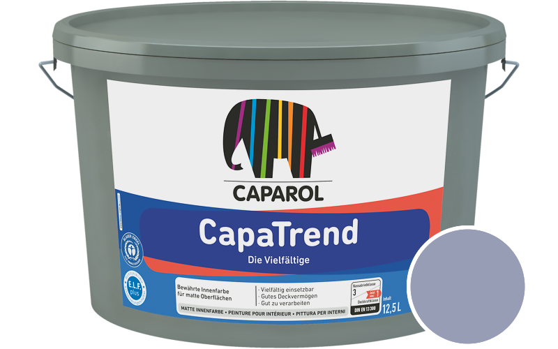 Caparol CapaTrend 5L Innenfarbe / Getnt im Farbton Lavendel 80