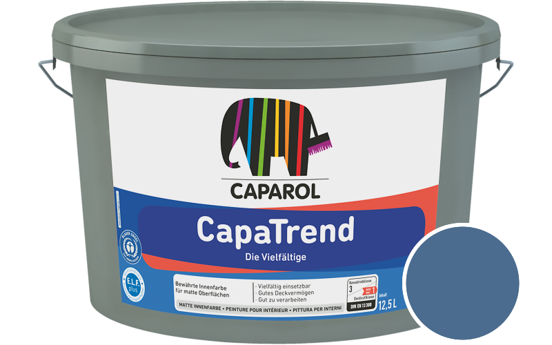 Caparol CapaTrend 5L Innenfarbe / Getnt im Farbton Lazur 160