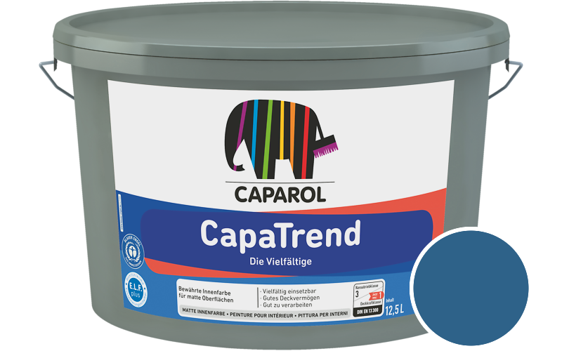 Caparol CapaTrend 5L Innenfarbe / Getnt im Farbton Lazur 190