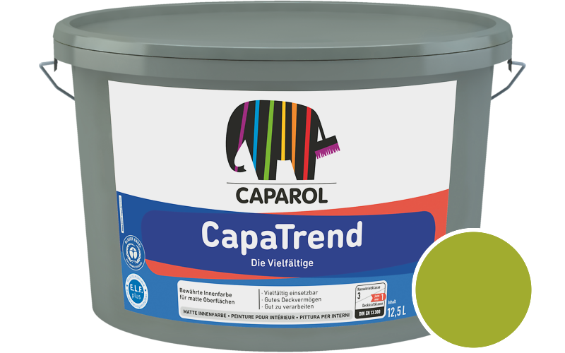 Caparol CapaTrend 5L Innenfarbe / Get�nt im Farbton Limette 0