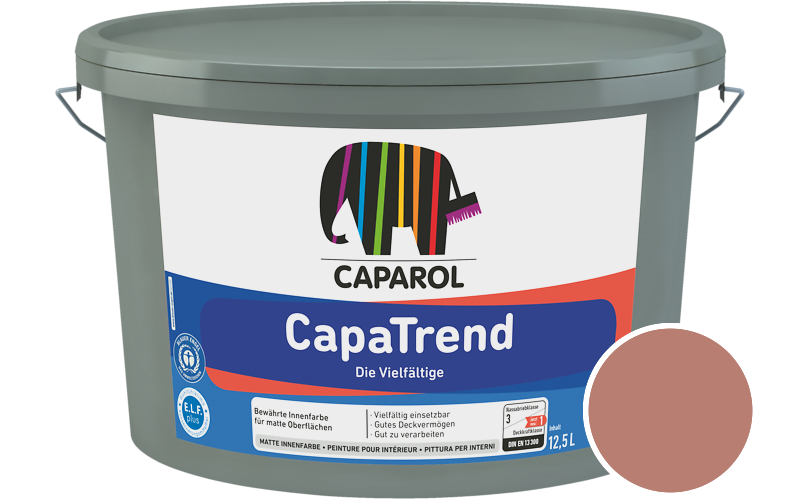 Caparol CapaTrend 5L Innenfarbe / Getnt im Farbton Magma 105