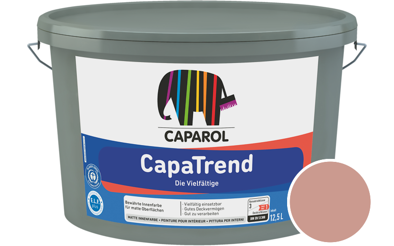 Caparol CapaTrend 5L Innenfarbe / Getnt im Farbton Magma 110