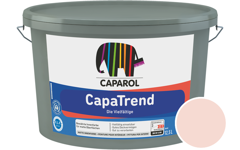 Caparol CapaTrend 12,5L Innenfarbe / Getnt im Farbton Magma 150