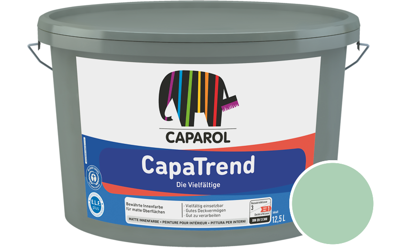 Caparol CapaTrend 5L Innenfarbe / Getnt im Farbton Malachit 115