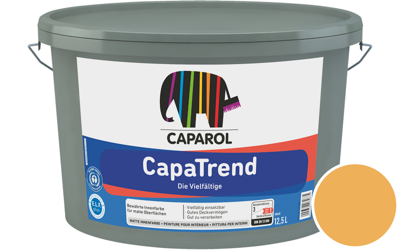 Caparol CapaTrend 12,5L Innenfarbe / Get�nt im Farbton Mandarin 12