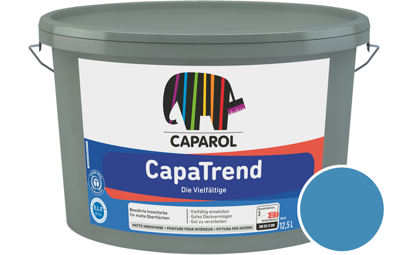 Caparol CapaTrend 12,5L Innenfarbe / Getnt im Farbton Marin 70