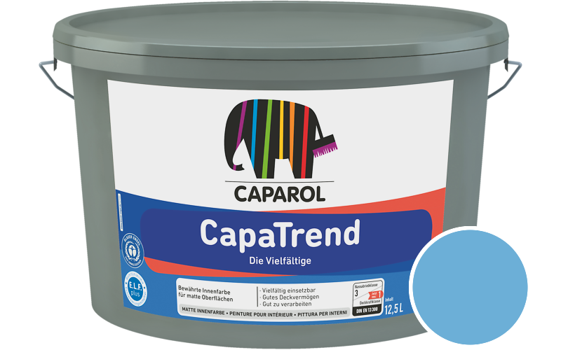 Caparol CapaTrend 12,5L Innenfarbe / Getnt im Farbton Marin 75