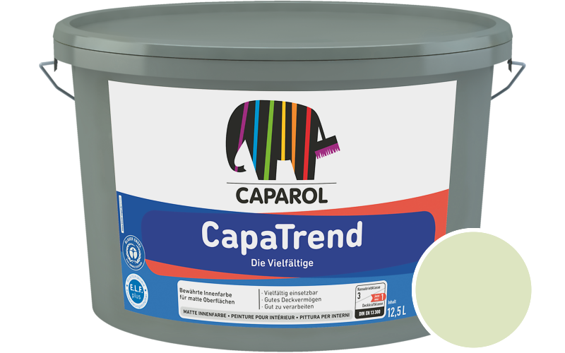 Caparol CapaTrend 5L Innenfarbe / Get�nt im Farbton Moos 115