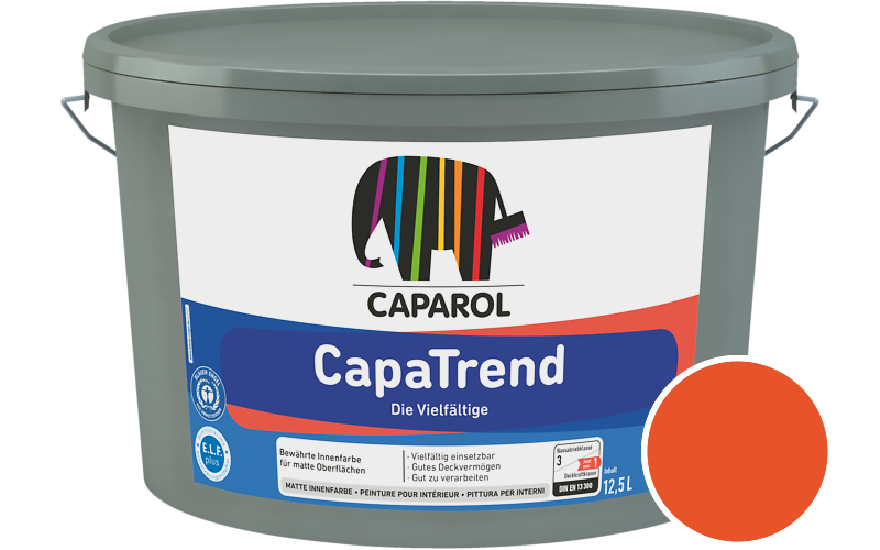 Caparol CapaTrend 12,5L Innenfarbe / Get�nt im Farbton Orange Ava