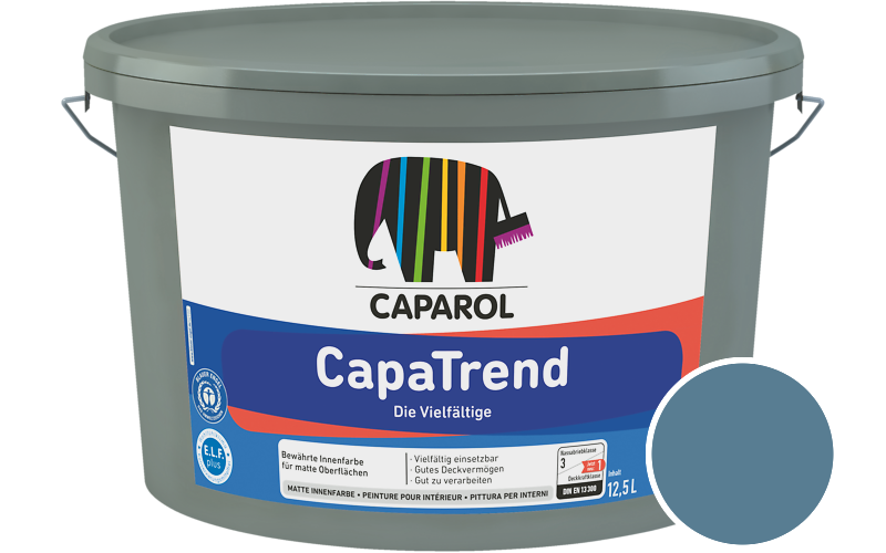 Caparol CapaTrend 12,5L Innenfarbe / Getnt im Farbton Pacific 160
