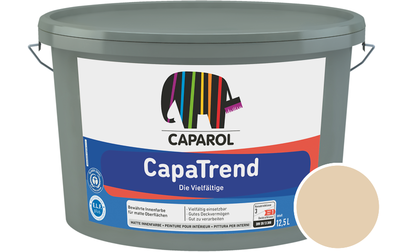 Caparol CapaTrend 7,5L Innenfarbe / Getnt im Farbton Palazzo 175