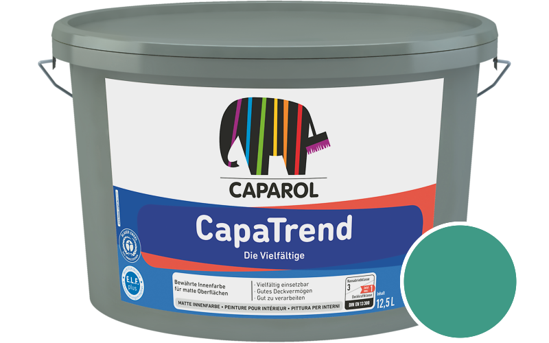 Caparol CapaTrend 12,5L Innenfarbe / Getnt im Farbton Patina 105