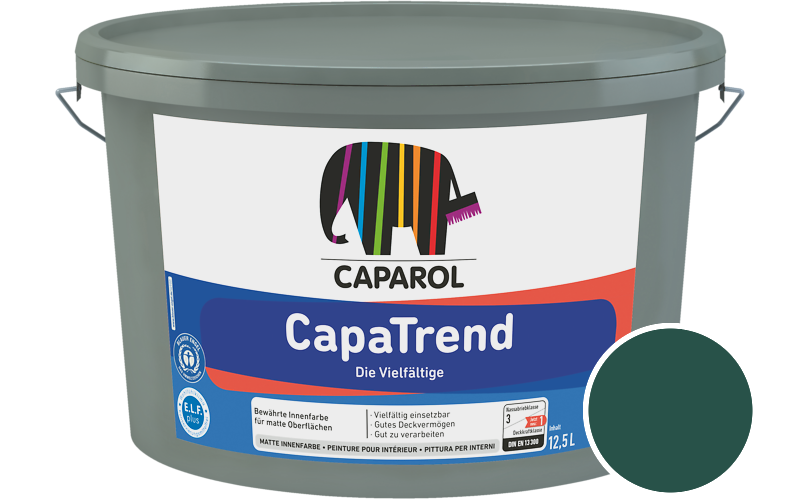 Caparol CapaTrend 12,5L Innenfarbe / Getnt im Farbton Peru 5