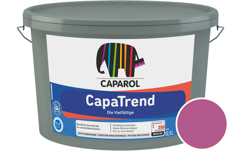 Caparol CapaTrend 7,5L Innenfarbe / Getnt im Farbton Pink 20