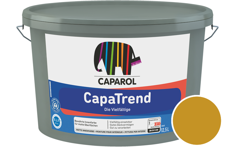 Caparol CapaTrend 12,5L Innenfarbe / Get�nt im Farbton RAL 1005 Honiggelb