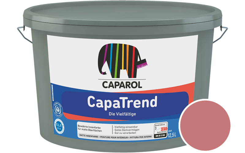 Caparol CapaTrend 2,5L Innenfarbe / Getnt im Farbton RAL 3014 Altrosa