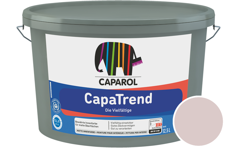 Caparol CapaTrend 7,5L Innenfarbe / Getnt im Farbton Rose 55