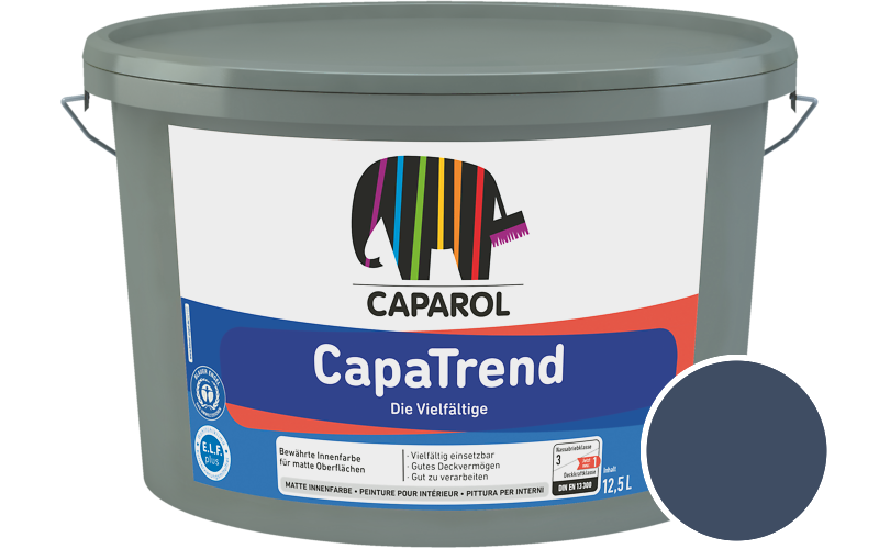 Caparol CapaTrend 12,5L Innenfarbe / Getnt im Farbton Saphir 35