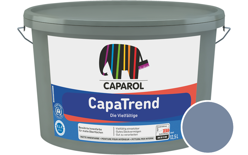 Caparol CapaTrend 5L Innenfarbe / Getnt im Farbton Saphir 75
