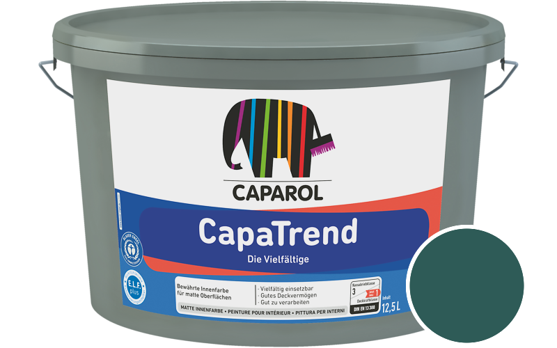 Caparol CapaTrend 12,5L Innenfarbe / Getnt im Farbton Sardinien 0