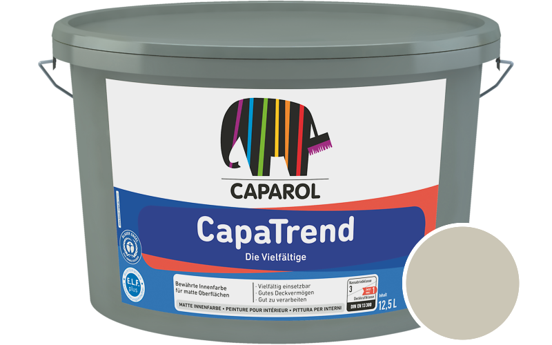 Caparol CapaTrend 7,5L Innenfarbe / Getnt im Farbton Soja 10