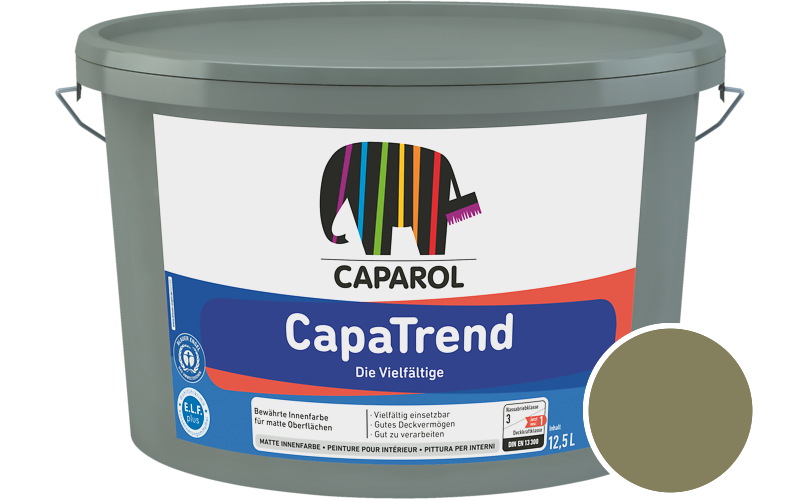 Caparol CapaTrend 12,5L Innenfarbe / Getnt im Farbton Tundra 75