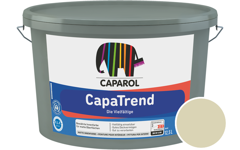 Caparol CapaTrend 7,5L Innenfarbe / Getnt im Farbton Tundra 90