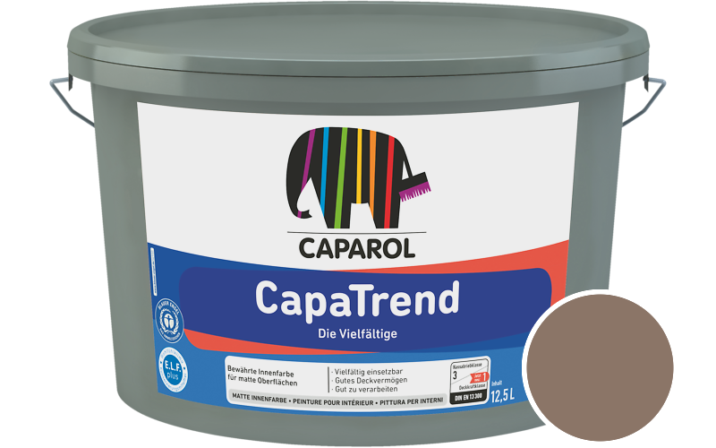Caparol CapaTrend 5L Innenfarbe / Get�nt im Farbton Umbrien 12