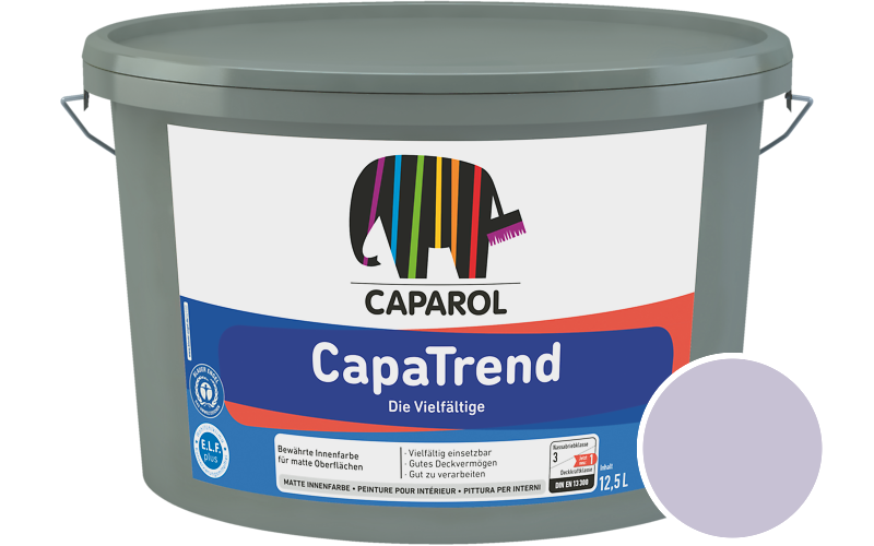 Caparol CapaTrend 5L Innenfarbe / Getnt im Farbton Velvet 115
