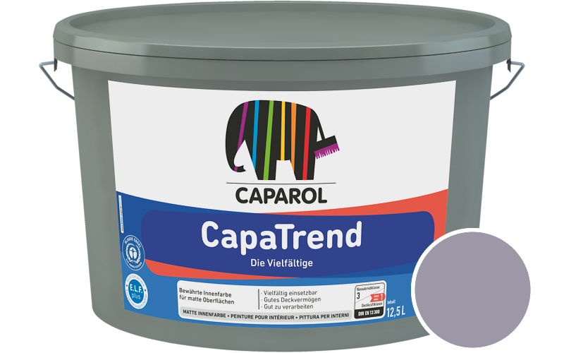 Caparol CapaTrend 7,5L Innenfarbe / Getnt im Farbton Velvet 50