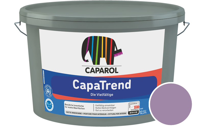 Caparol CapaTrend 5L Innenfarbe / Getnt im Farbton Viola 115