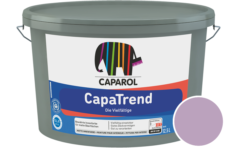 Caparol CapaTrend 5L Innenfarbe / Getnt im Farbton Viola 120