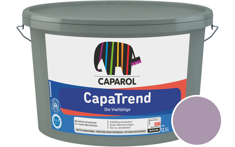 Caparol CapaTrend 7,5L Innenfarbe / Getnt im Farbton Viola 80