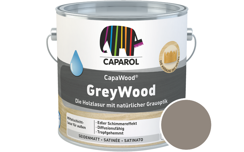 Caparol CapaWood GreyWood 700ml Holzlasur / Get�nt im Farbton Nordic 3