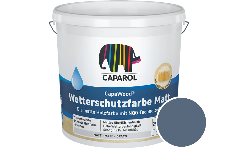 Caparol CapaWood Wetterschutzfarbe Matt 700ml Holzfarbe f�r au�en / Get�nt im Farbton Lazur 100