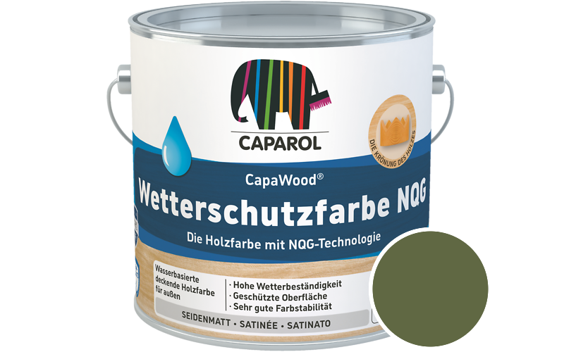 Caparol CapaWood Wetterschutzfarbe NQG 700ml Holzfarbe f�r au�en / Get�nt im Farbton Amazonas 0