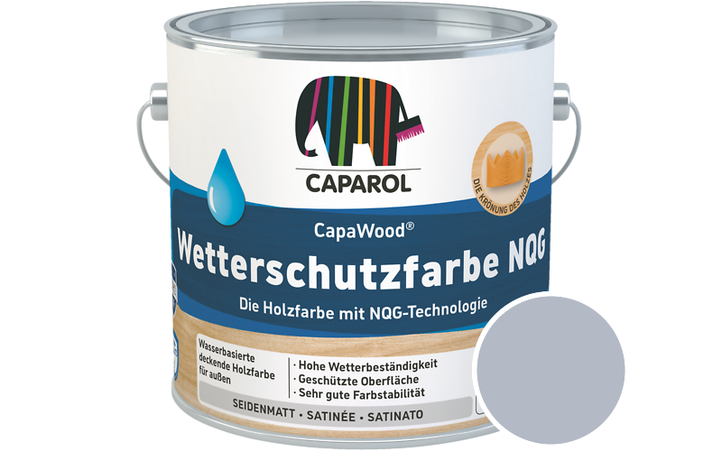 Caparol CapaWood Wetterschutzfarbe NQG 10L Holzfarbe f�r au�en / Get�nt im Farbton Astra 40