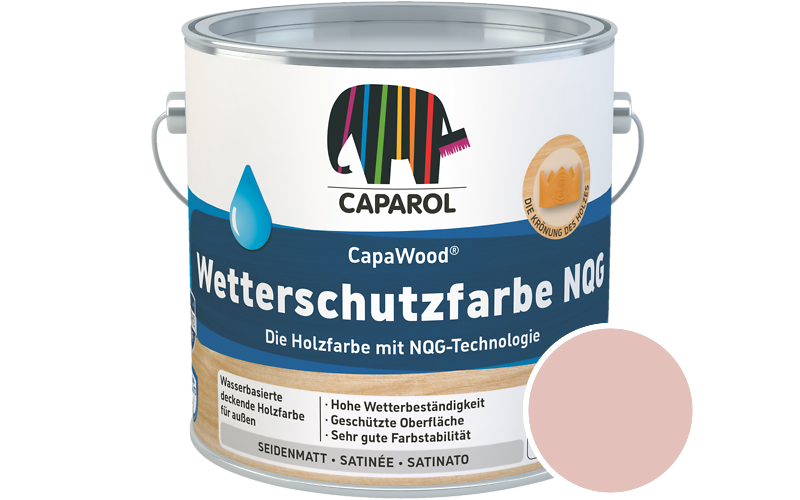 Caparol CapaWood Wetterschutzfarbe NQG 10L Holzfarbe f�r au�en / Get�nt im Farbton Bordeaux 60
